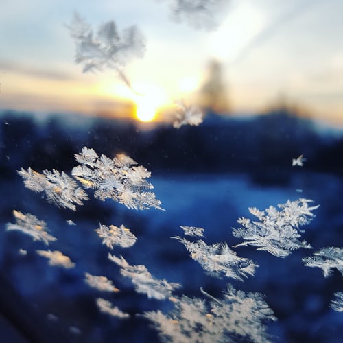 foto de flocos de neve caindo